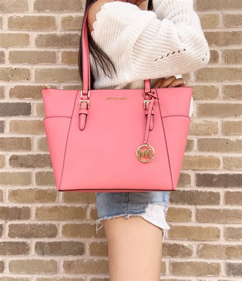 michael kors medium rose|Michael Kors medium saffiano bag.